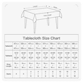 thumbnail image 4 of BALCONY & FALCON Rectangle Tablecloth Water Resistant Thick Faux Linen Table Cloth, Gray, 57" x 118", 4 of 8
