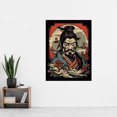 thumbnail image 2 of Samurai Master Art Deco Tattoo Ink Body Art Rockabilly Americana 50s Extra Large XL Wall Art Poster Print, 2 of 3