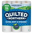 thumbnail image 1 of Quilted Northern Papier Toilette Ultra Doux et Résistant, 24 Méga Rouleaux 96 Rouleaux Réguliers, 328 Feuilles 2 Épaisseurs par Rouleau Emballage Peut Varier, 1 of 5
