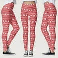thumbnail image 2 of Lolmot Christmas Leggings Women's High Waisted Workout Leggings Lightweight Christmas Deer Santa Snowflake Print Ankle Length Tights Soft Athletic Stretchy Yoga Pants for Xmas Party, 2 of 6
