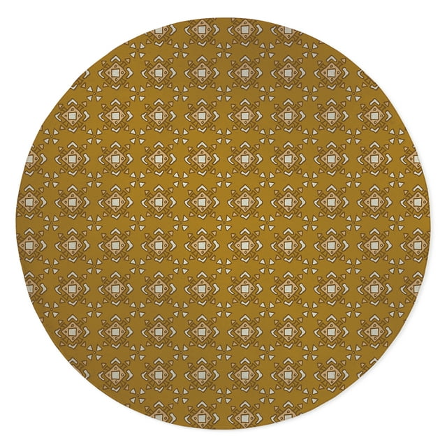 Helm Gold Area Rug by Kavka Designs
