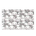 thumbnail image 2 of CADecor Easter Rabbit Cartoon Face Bathroom Mat Bath Rug, Doormat 30x18 inches, 2 of 2