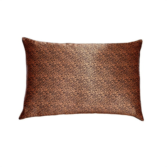 Gold Leopard - Silk Pillowcase with hidden zipper by INNELLI (Queen)