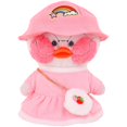 thumbnail image 3 of Ropa de pato Rosa Kawaii, falda de maleta para ropa de lalafanfan de felpa de 30cm, juguete de peluche, accesorios de animales, regalos para niños, 3 of 4