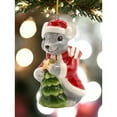 thumbnail image 2 of Ceramic Christmas Mouse Ornament 2 1/8" x 2" x 3 1/4", 2 of 5