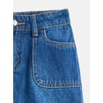 thumbnail image 2 of Wonder Nation Girls Denim Skirt with Patch Pockets, Sizes 4-18, 2 of 3