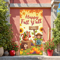 thumbnail image 5 of Woodland Animals Autumn Banner Rustic Harvest Fall Decoration Squirrel Pumpkin Sunflower for Thanksgiving Festival Garden Event, 5 of 9