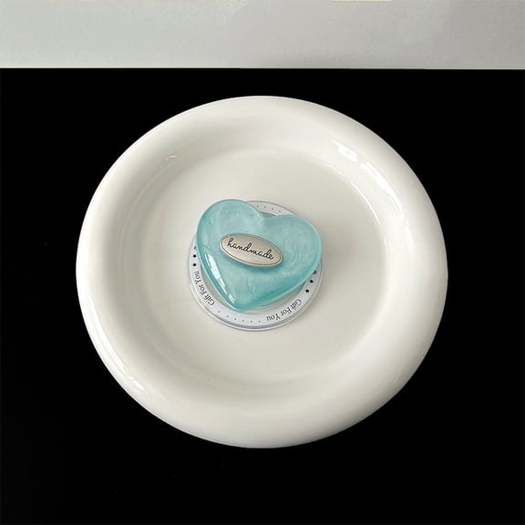 Blue Sparkle Heart Phone Airbag Stand 360 Rotatable Pop Socket Grip for All Smartphones Christmas Gifts