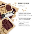 thumbnail image 2 of Lantern Press 1000 Piece Jigsaw Puzzle, Salem, Massachusetts, Gravestone, Retro, 2 of 5
