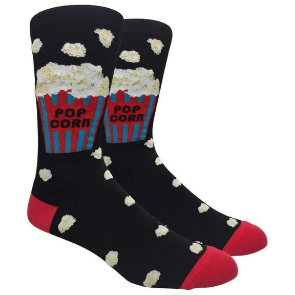 Urban-Peacock Men's Novelty Fun Socks - Popcorn Time - 1 Pair