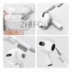 thumbnail image 3 of Funda Protectora Silicona Para Airpods Pro 3 Case + Limpiador Y Llavero Xtellar blanco, 3 of 3