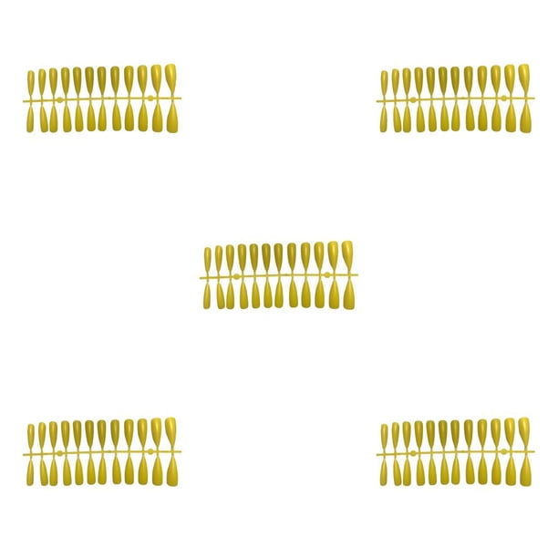 Qarigey Tabletas para mejorar las uñas que no son susceptibles a las alergias Textura esmerilada Puntas de manicura para uñas falsas JM-02Yellow Type2 NO2 Qarigey CBP456135