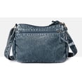 thumbnail image 7 of CoCoMangos Leather Hobo Bag Women Retro Denim Bag Large Crossbody Shoulder Bag Casual Handbag Purse, 7 of 7