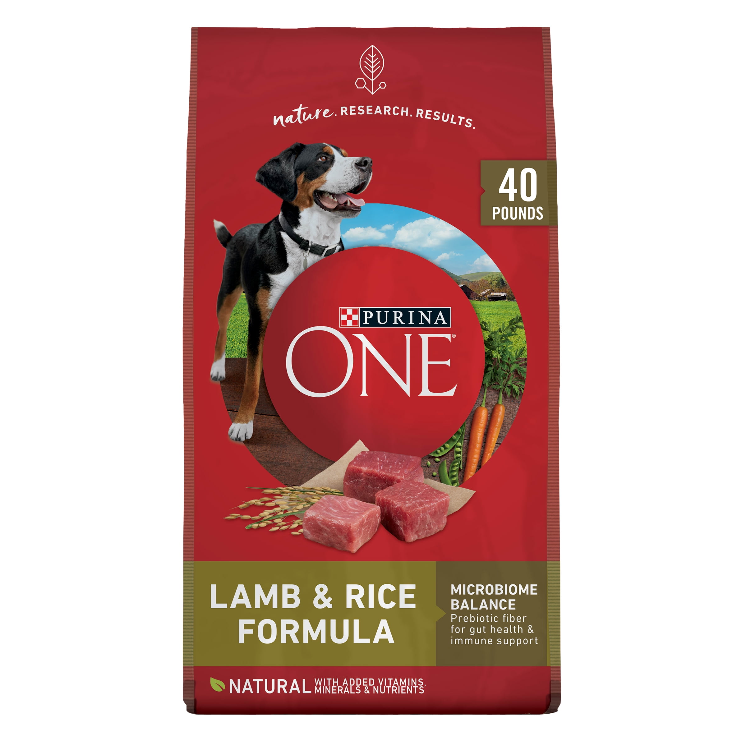 Preek anders eten Purina ONE Dry Dog Food Lamb and Rice Formula - Walmart.com