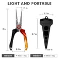 thumbnail image 3 of TRUSCEND Lockable Fishing Pliers with High Tungsten Cutter, Innovative Ergonomic Handy Handle, Saltwater Corrosion Resistant Teflon Coated Fishing Tool, Super Light Multi-Function Fishing Gifts, 3 of 8