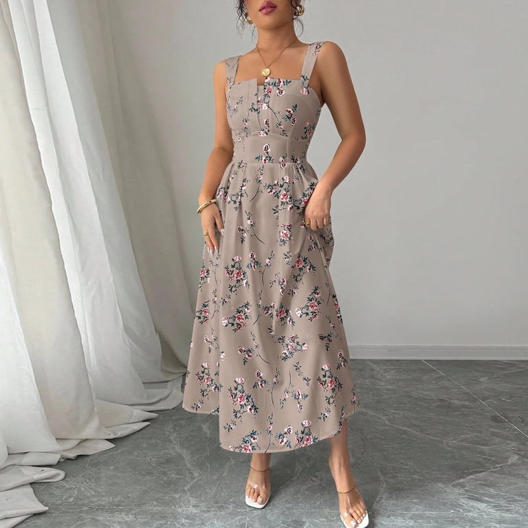 flowy tea party dress Mauve Gown With Ruffle - Tea Party Maxi Dress - Garden Party Baby Shower Dress - Mauve Maxi Dress - Bridal Party Gown - Mothers Day Dresses