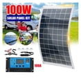 thumbnail image 2 of 100W Solar Panel Kit Complete 12V USB With 100A Controller Solar Cells for Car Capming Yacht RV Moblie Phone Battery Charger ,Easy to Install, 2 of 7