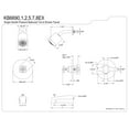 thumbnail image 3 of Kingston Brass KB6698EX Elinvar Tub and Shower Faucet, Brushed Nickel, 3 of 3