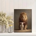 thumbnail image 2 of Lion and Lamb Gallery Canvas Wall Art 15.75x11.81 Inches, 2 of 8