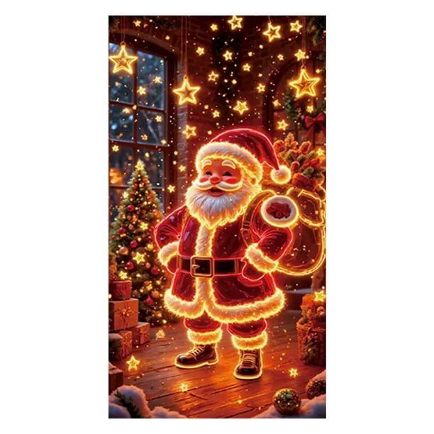 Banner de la Cubierta de la Puerta de Poliéster de las Decoraciones Del Árbol de Navidad Al Aire Libre 90 * 180cm