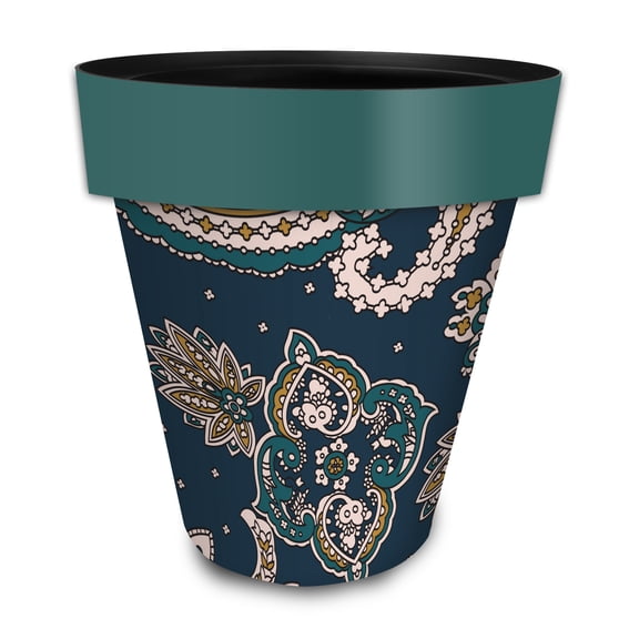 Briarwood Lane Everyday Planter 14" x 15" x 15" Paisley Large Planter