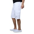 thumbnail image 3 of RAW X Mens Belted 12.5" Inseam Knee Length Cargo Shorts, White, 42, 3 of 7