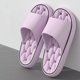 thumbnail image 4 of Zapatillas de casa de baño con plataforma gruesa para mujer, chanclas antideslizantes de verano 2024 con suela suave a la moda, tobogán de interior EVA, 4 of 6