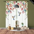 thumbnail image 5 of WNOOHIY Colorful Hummingbird Floral Plant Butterfly Light-filtering Curtain,29.5" × 65", Set of 2, 5 of 8