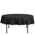 thumbnail image 6 of Efavormart Pack of 5 | 70" Round Linens BLACK Wholesale Linens Polyester Tablecloths Round Tablecloth For Wedding Banquet Restaurant, 6 of 10