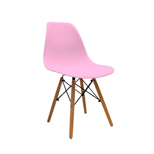 SET DE 2 SILLAS MINIMALISTAS HOMEASY COLOR ROSA