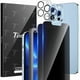 thumbnail image 1 of wonima11 TOCOL 4 Pack for iPhone 13 Pro Max,2 Pack Privacy Tempered Glass Screen Protector+2 Pack Camera Lens Protector,Bubble Free,9H Hardness,Scratch Resistant, 1 of 1
