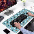 thumbnail image 2 of Long Mouse Pads for Desk,Halloween Ghosts Bats and Pumpkins Desk Mats on Top Of Desks, Desk Mouse Pad Extra Large with 3mm Non-Slip Base and Stitched Edge for Gaming,Office,Work,Home 31.5"x15.7", 2 of 6