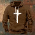 thumbnail image 2 of VBARHMQRT Weighted Hoodie Men's Fashion Printed Sportswear Plus Size Hoodie Top, 2 of 3