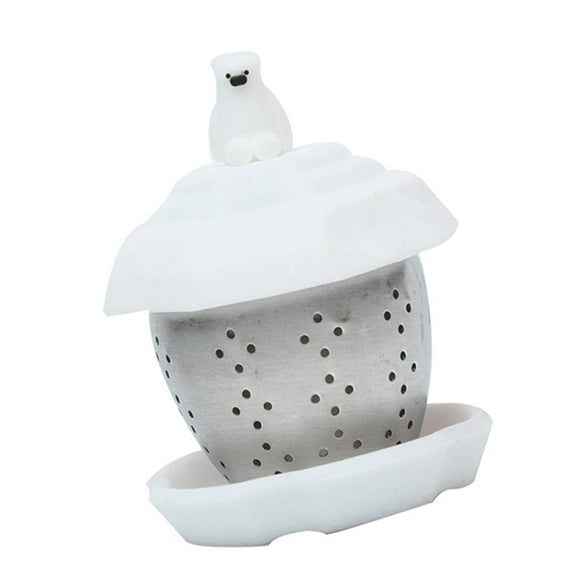 Tea Leak Strainer Adornment Residue Infuser Animal Ornaments Metal Teapot Set Steeper