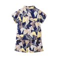 thumbnail image 4 of Ketyyh-chn99 Boys' Comfortable Shorts Outfit Toddler Boys Summer Outfits Short Sleeve T-Shirts Shorts Baby Boy Outfit for 5-6 Years,Navy, 4 of 6