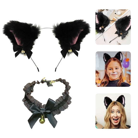 OULII Cosplay Supply Bowknot Choker Cloth Cute Accessories 1 Set