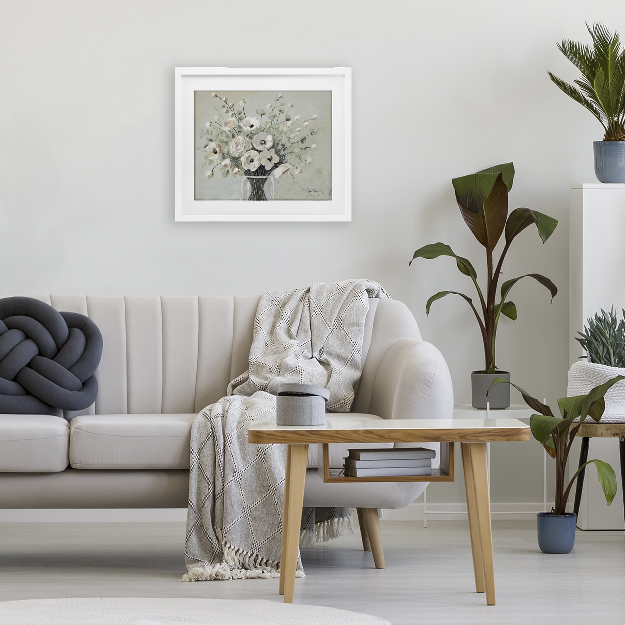 Stupell Industries Siempre Bella Bouquet White Framed Print Under Glass, design by Patricia Pinto
