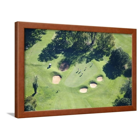 Aerial View of Golf Course, South Africa Framed Print Wall Art By Richard Du
