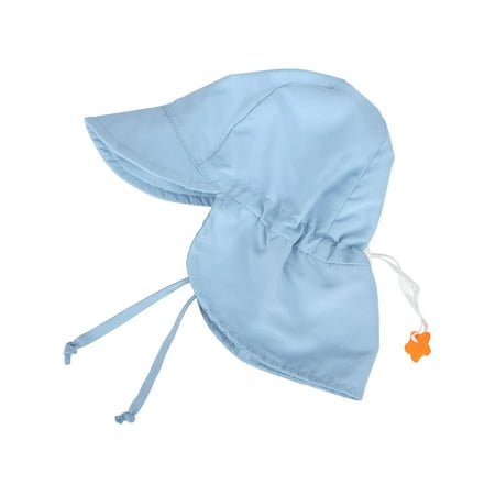 UPF 50+ UV Ray Sun Protection Baby Hat w/Neck Flap,Light Blue,2-4 Y
