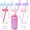 Mixed Color, variant on 16 Oz Plastic Snowglobe Tumbler, 4 Pack Pre-Drilled Double Wall Plastic Clear Cup for Glitter Snow Globe Diy, Double Wall Snowglobe Cup with Clear Lid