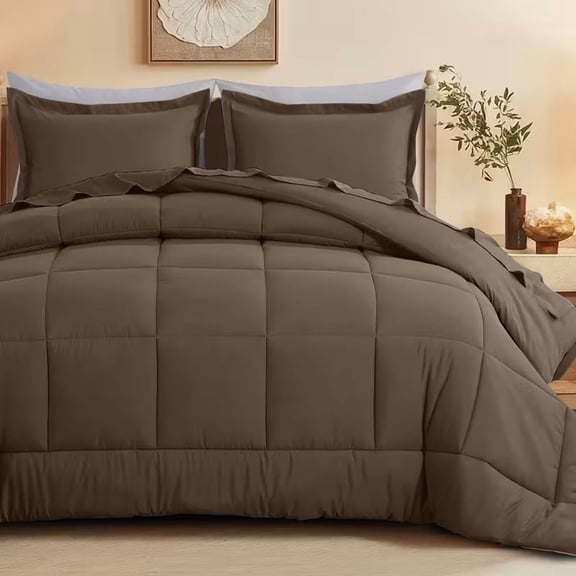 HGmart Simple Solid Color Comforter Set, Twin 2 pieces Suitable for All Seasons, Soft and Comfortable, Versatile for Every Home Decor