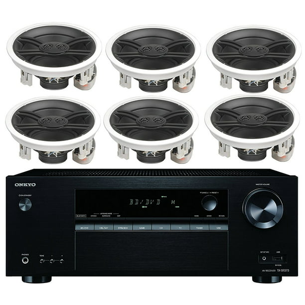 Onkyo 5.2 Channel Full 4K Bluetooth AV Home Theater Receiver + Yamaha 100 watts Surround Sound Home Theater Speaker (Set Of 6) - Walmart.com