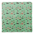 thumbnail image 4 of Bimba Green Cute Dolls Kids Printed Pure Silk Scarf For Hair Neck Head Bandanas For Women 40 x 40 Inches, 4 of 6