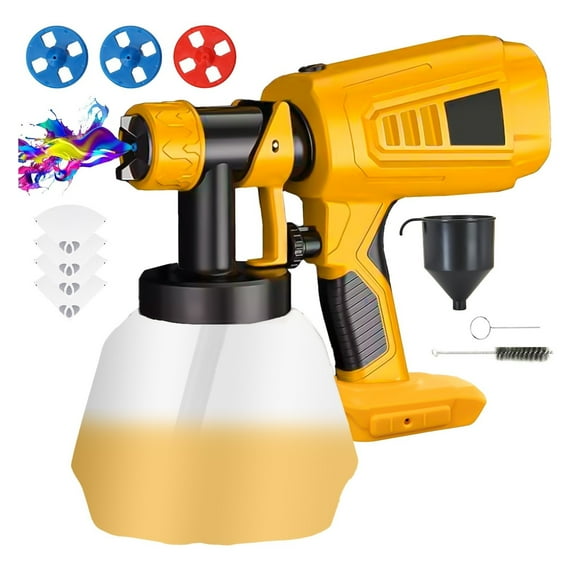 Cordless Paint Sprayer for 20V MAX Battery Airless Electric HVLP Spray Paint Gun Tools (No Battery)