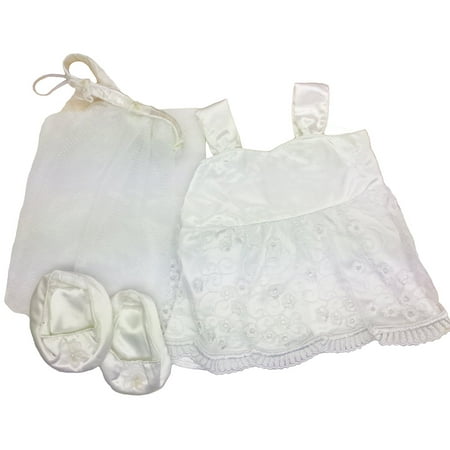 Dressed Teddy Bear - Wedding Dress Fits Most 14