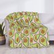 thumbnail image 3 of Fotbe Cute Avocado Manta de Franela con Estampado, Manta Ultrasuave para Cama, Sofá, Auto, Hipoalergénica y Antibolitas-80"x60", 3 of 6