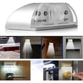 thumbnail image 2 of Luz de ojo de cerradura con pilas, sensor infrarrojo PIR inalámbrico, detector de movimiento automático, ojo de cerradura de puerta con 4 luces LED, luz de grifo, luz LED para ojo, 2 of 4