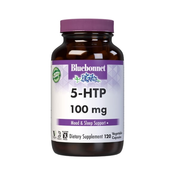 Bluebonnet 5-HTP(Hydroxytryptophan) 100mg, for Neurotransmitter & Mood Support* 120 Days