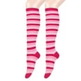 thumbnail image 6 of Women and Men Colorful Striped Knee Length Socks Long Tube Stockings for Christmas Costume Accessories, 6 of 17