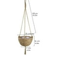 thumbnail image 2 of Indoor Hanging Planter Flower Pot Basket Macrame Storage Jute Rope Woven Plant Pot, 2 of 6